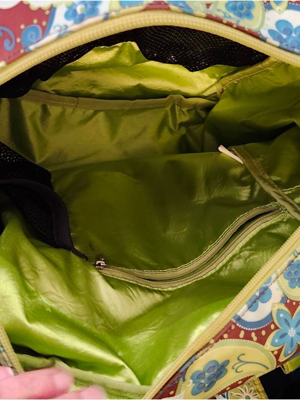 Vintage Ju-Ju-Be Perfect Paisly Messager/ Backpack Diaper Bag - Picture 11 of 12
